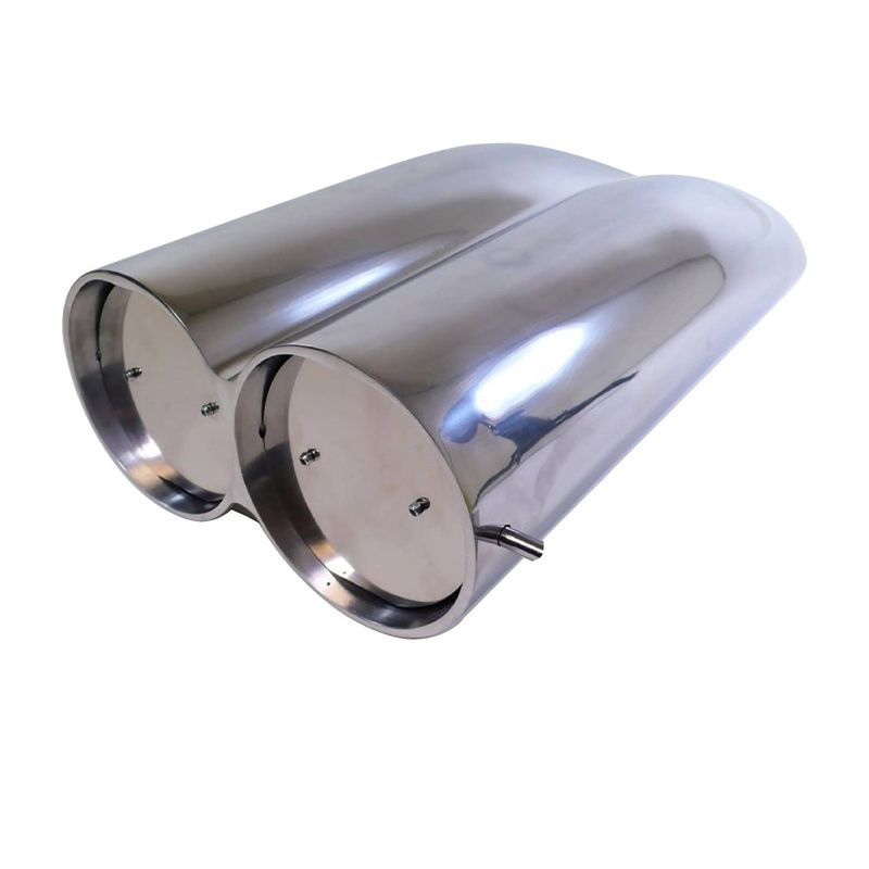 Scoop Shotgun Dual Smooth Polished Alloy Hood Scoop 19.5" Long