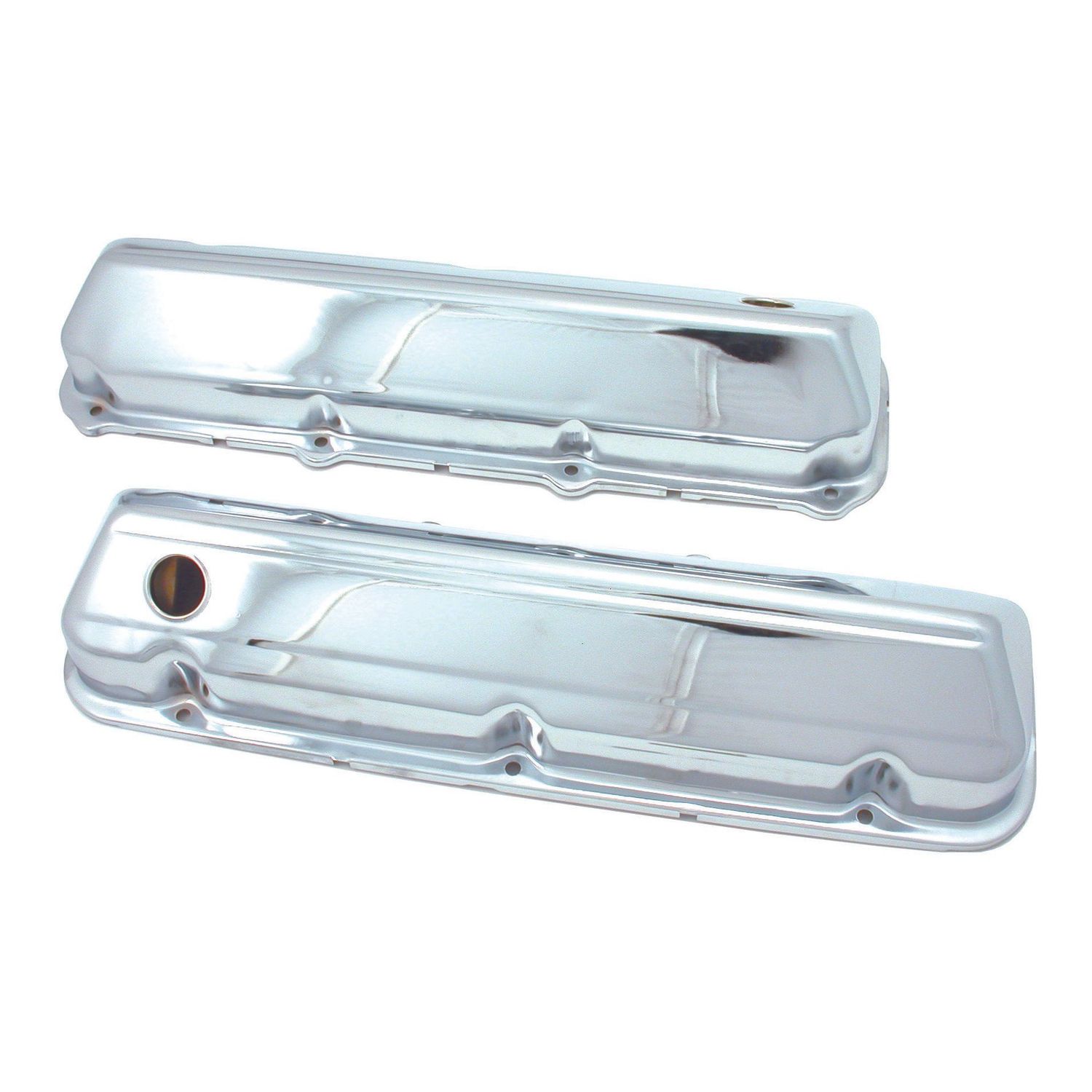 Valve Rocker Covers Chrome Ford Big Block V8 429-460 OEM Height Baffled-pr Valve Rocker Covers Chrome Ford Big Block V8 429-460 OEM Height Baffled-pr