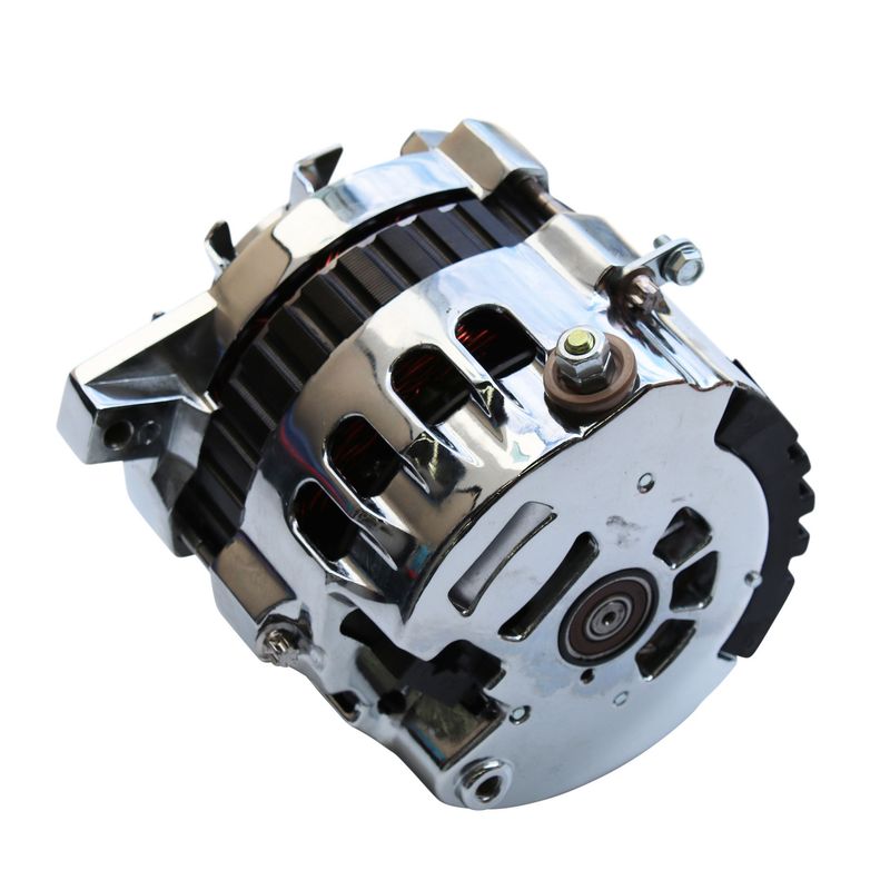 Alternator GM 1968-95 V8 CS130 Single Groove Chrome Steel 220 Amp 1 Wire
