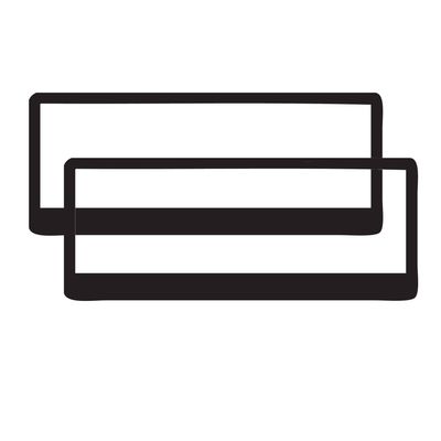 PAIR Black Polymer Number Plate Frames. Suits 6 Digit Number Plates PAIR Black Polymer Number Plate Frames. Suits 6 Digit Number Plates