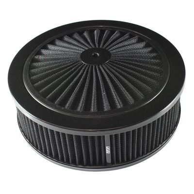 Extraflow All Black Air Filter/Air Cleaner 9 Extraflow All Black Air Filter/Air Cleaner 9"x 3" Assy fit Holley 5-1/8" Base