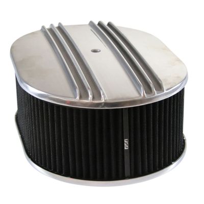 Oval Dual Centre Finned Air Filter/Air Cleaner 12 Oval Dual Centre Finned Air Filter/Air Cleaner 12" x 4" Holley Edelbrock Quadrajet Carter