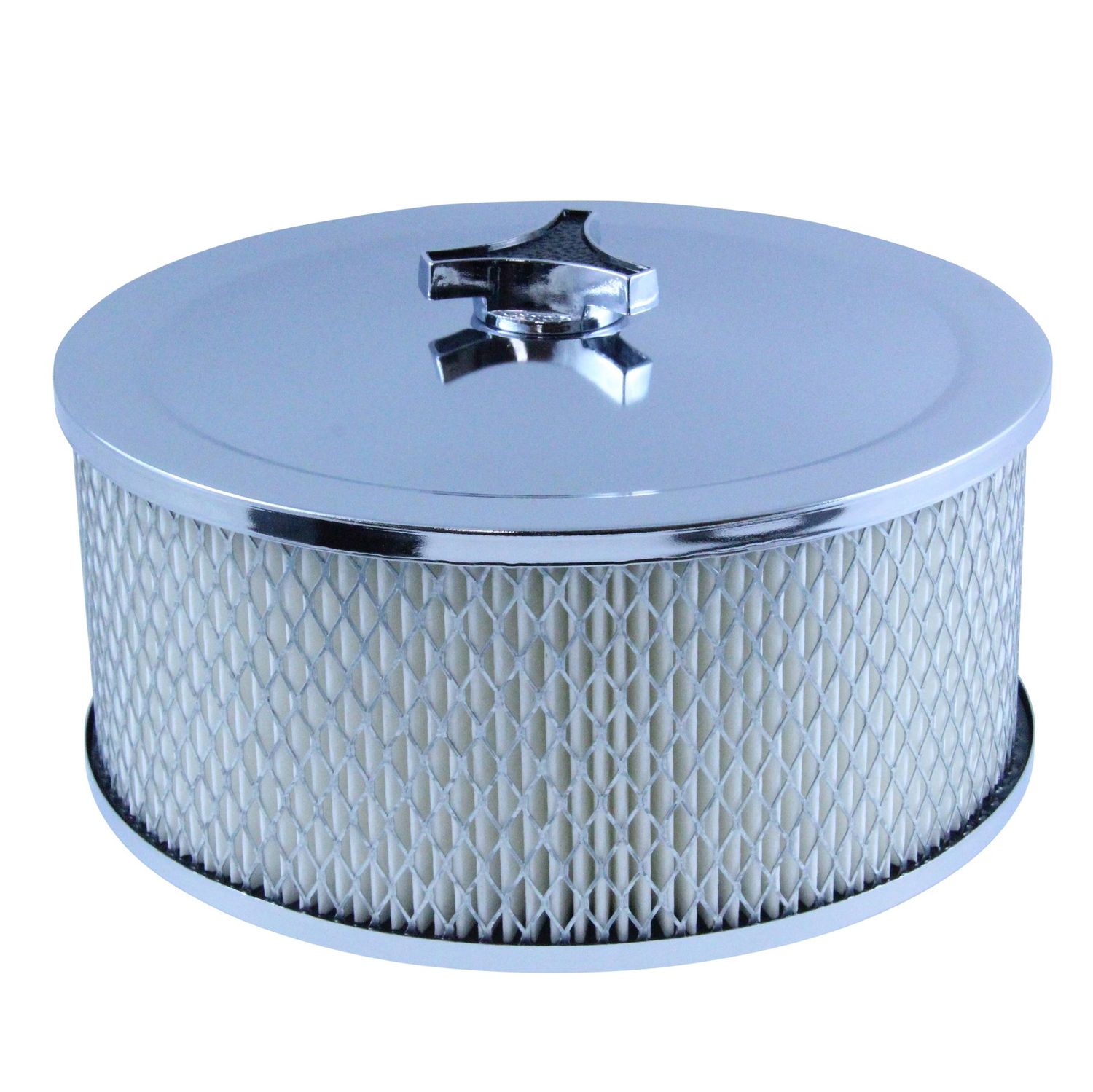 Chrome Air Filter/Air Cleaner 9" Wide x 4" Tall Holley Edelbrock Quadrajet Carburettor