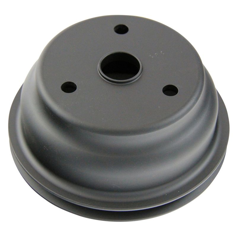 Pulley Crankshaft Single Groove Lwp Black Alloy Small Block Chevrolet 265-400