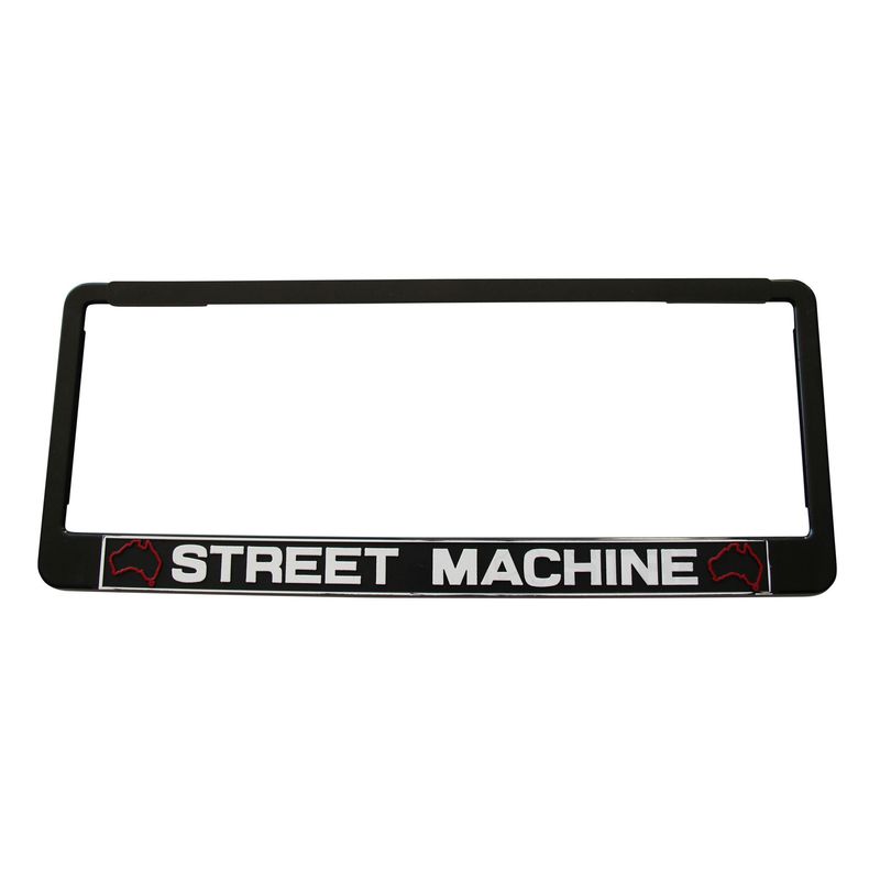 SINGLE Street Machine Polymer Number Plate Frame. Suits  a 6 Digit Number Plate