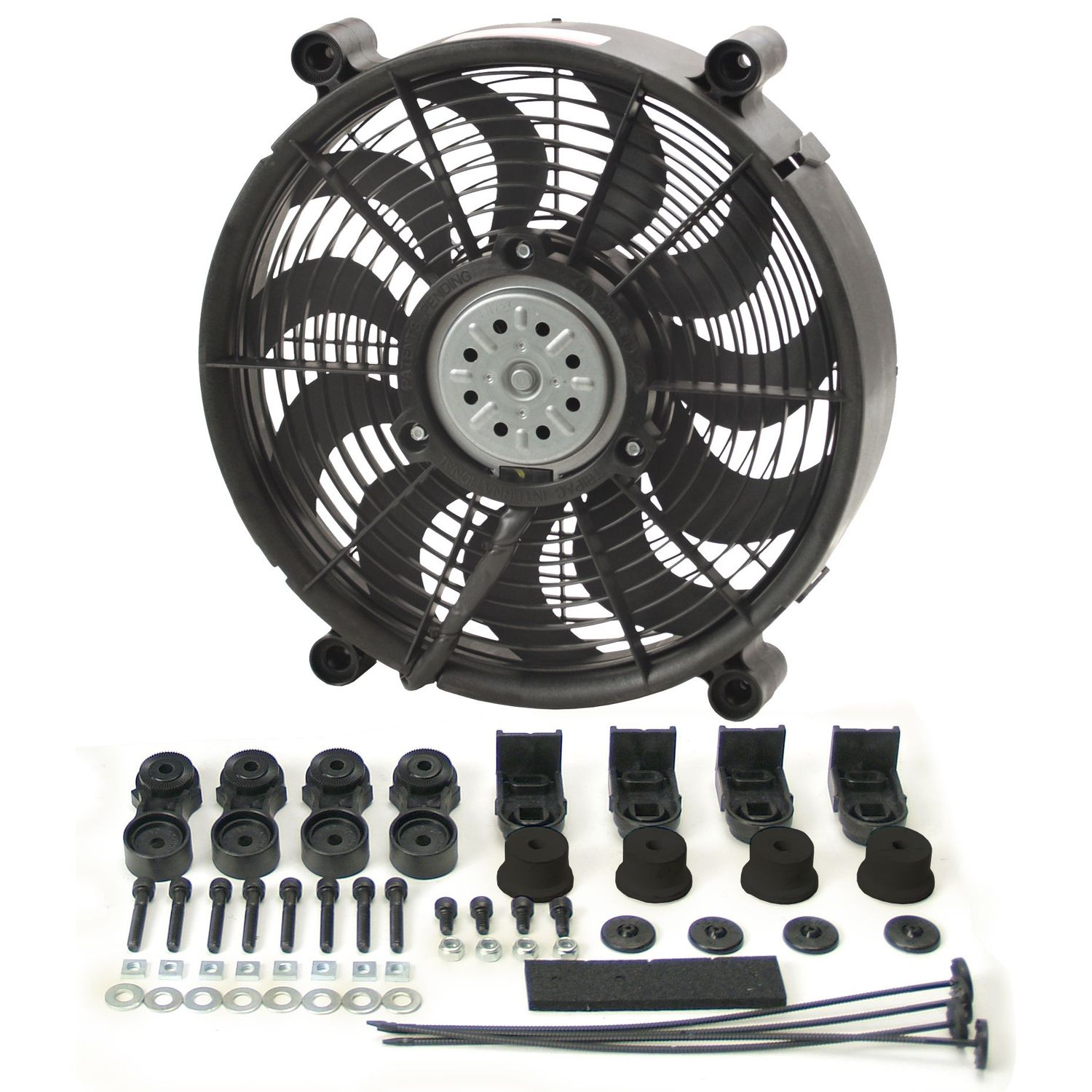 Derale 12 Derale 12" High Output Single Radiator Pusher/Puller 2 Speed Fan 1450Cfm 16212