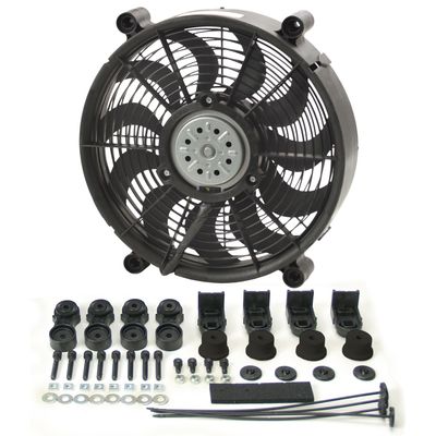 Derale 12 Derale 12" High Output Single Radiator Pusher/Puller 2 Speed Fan 1450Cfm 16212