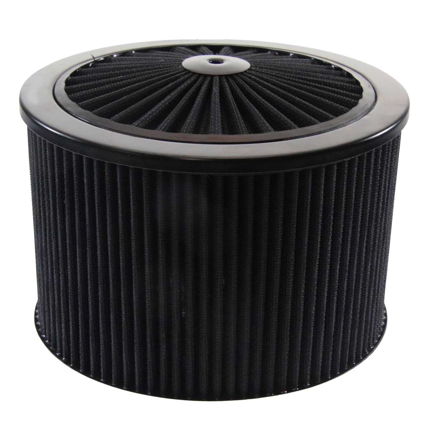 Extraflow All Black Air Filter/Air Cleaner 9"x 6" Assy fit Holley 5-1/8" Base
