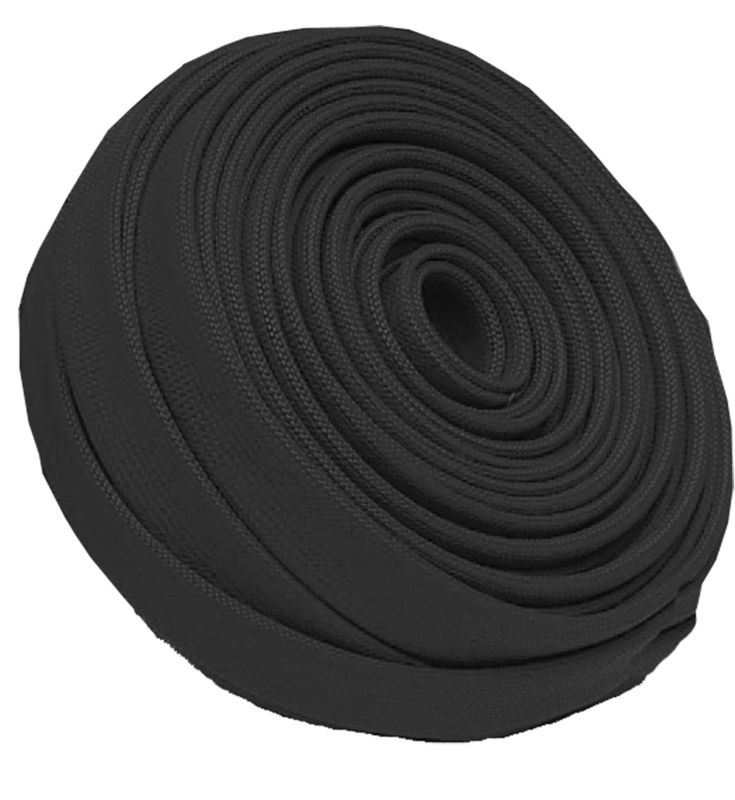 Black High Temperature Protection Sleeving Expands 6-11mm Id x 7.5mt rated 650'C