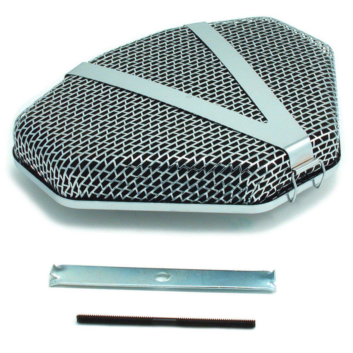 Air Filter/Air Cleaner Triangular Black Foam Element Chrome Top Bottom Holley Air Filter/Air Cleaner Triangular Black Foam Element Chrome Top Bottom Holley