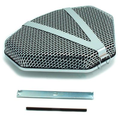 Air Filter/Air Cleaner Triangular Black Foam Element Chrome Top Bottom Holley Air Filter/Air Cleaner Triangular Black Foam Element Chrome Top Bottom Holley