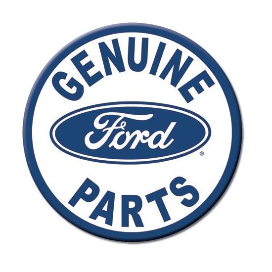 Genuine Ford Parts Metal Sign Reproduction 30cm Round
