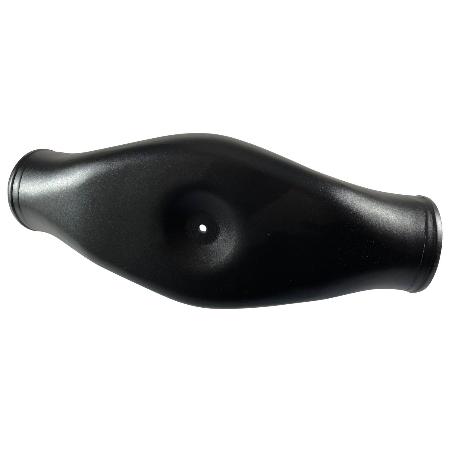 Air Intake Plenum Black Dual Inlet Low Profile 4" (100mm) fit Holley 5-1/8" Carb