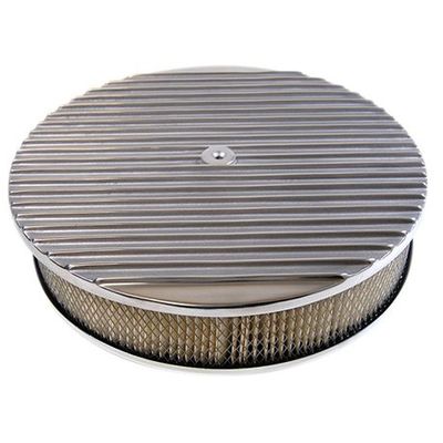 Full Finned Aluminium Air Cleaner/Air Filter 14" x 3" Holley Edelbrock Paper Filter