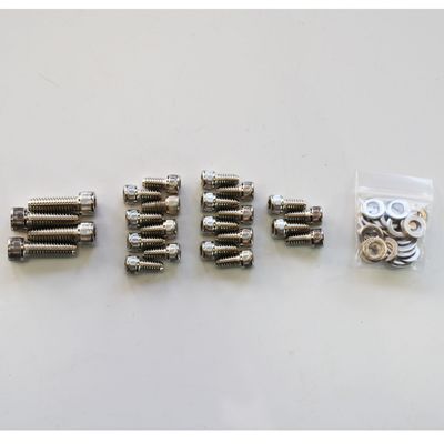 Oil Pan Bolt Kit Holden 6 161-179-186-192-202 Chrome Socket Head with Washers Oil Pan Bolt Kit Holden 6 161-179-186-192-202 Chrome Socket Head with Washers