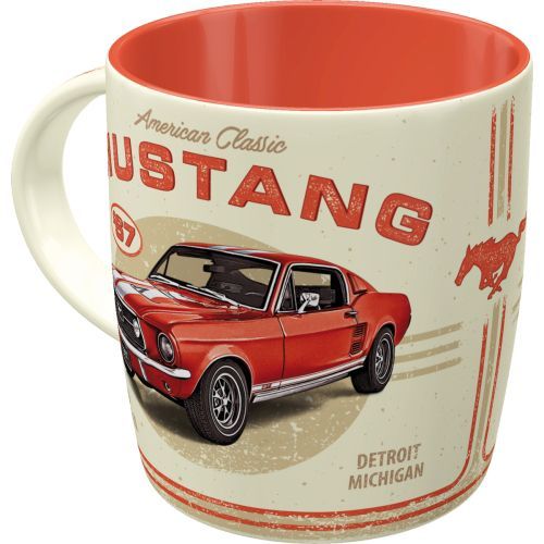 Nostalgic Art 330ml Ceramic Mug - Mustang GT 1967 Red
