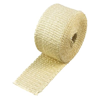 Fawn Coloured Exhaust Wrap 50mm(2") Wide x 3mt(10ft) Roll 650'C Continuous