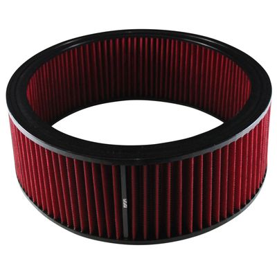 Air Cleaner/Air Filter Element Red 14" Wide 5" Tall Round High Performance Cotton