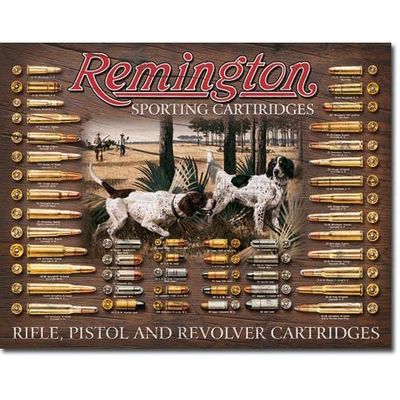 Remington Sporting Cartridges Bullet Board Metal Sign Reproduction 41cm x 32cm Remington Sporting Cartridges Bullet Board Metal Sign Reproduction 41cm x 32cm