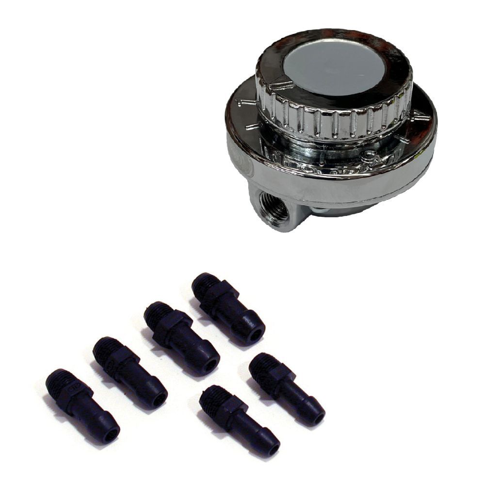 Fuel Pressure Regulator (Dial Type). Adjusts from 1-5.5psi
