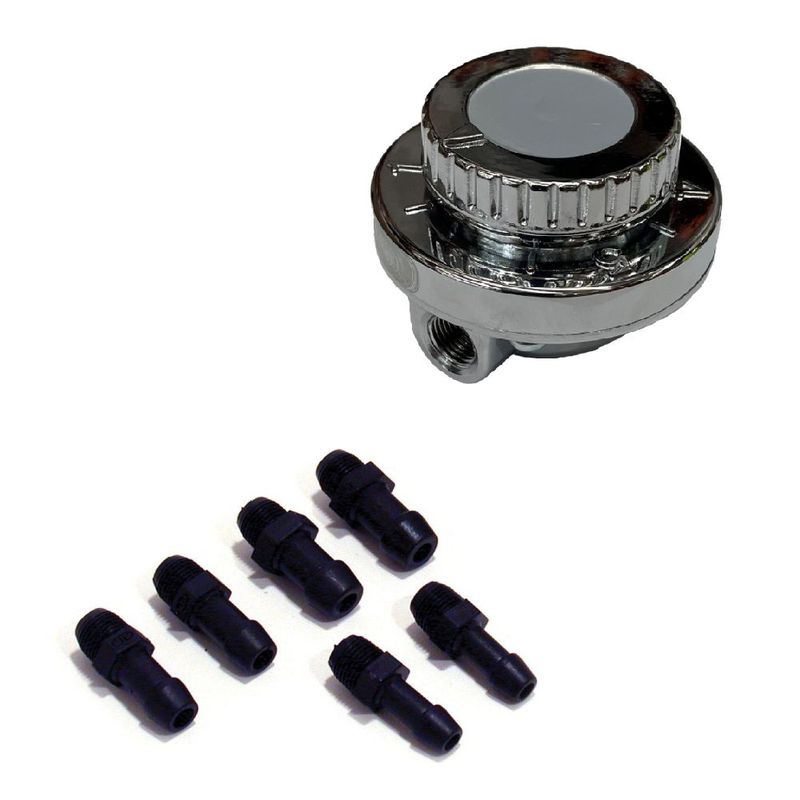 Fuel Pressure Regulator (Dial Type). Adjusts from 1-5.5psi
