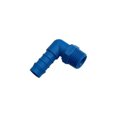 Nylon Plastic Male Elbow Tail Fitting 9/16 Nylon Plastic Male Elbow Tail Fitting 9/16" (14mm) Hose Tube End to X 1/2" (21mm) Male BSP Thread
