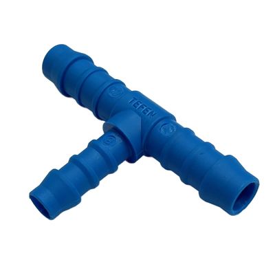 Nylon Plastic Reducing Tee 3/8" (9.5mm) x 3/8" (9.5mm) to 5/16" (7.9mm) Hose Tube End
