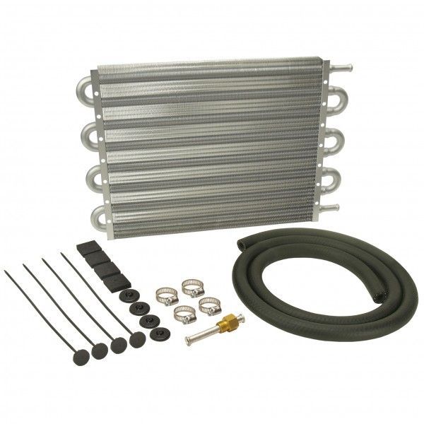 Derale 10 Pass 15-1/4"x10-1/4"x3/4" Aluminum Transmission Cooler Kit 12904