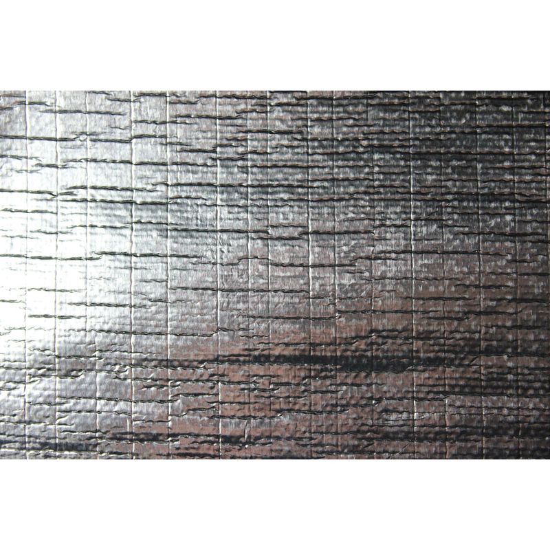 Heat Shield Mat 315mm x 330mm Aluminised Fibreglass with adhesive Rated 590'C