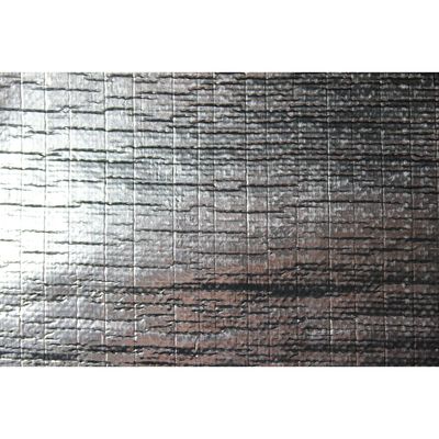 Heat Shield Mat 315mm x 330mm Aluminised Fibreglass with adhesive Rated 590'C