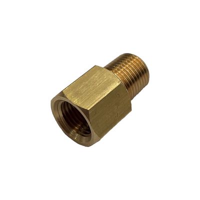 Brass Reducing Hex Adaptor 1/8" (8.6mm) Female to 1/8" (9.7mm) Male BSP Thread