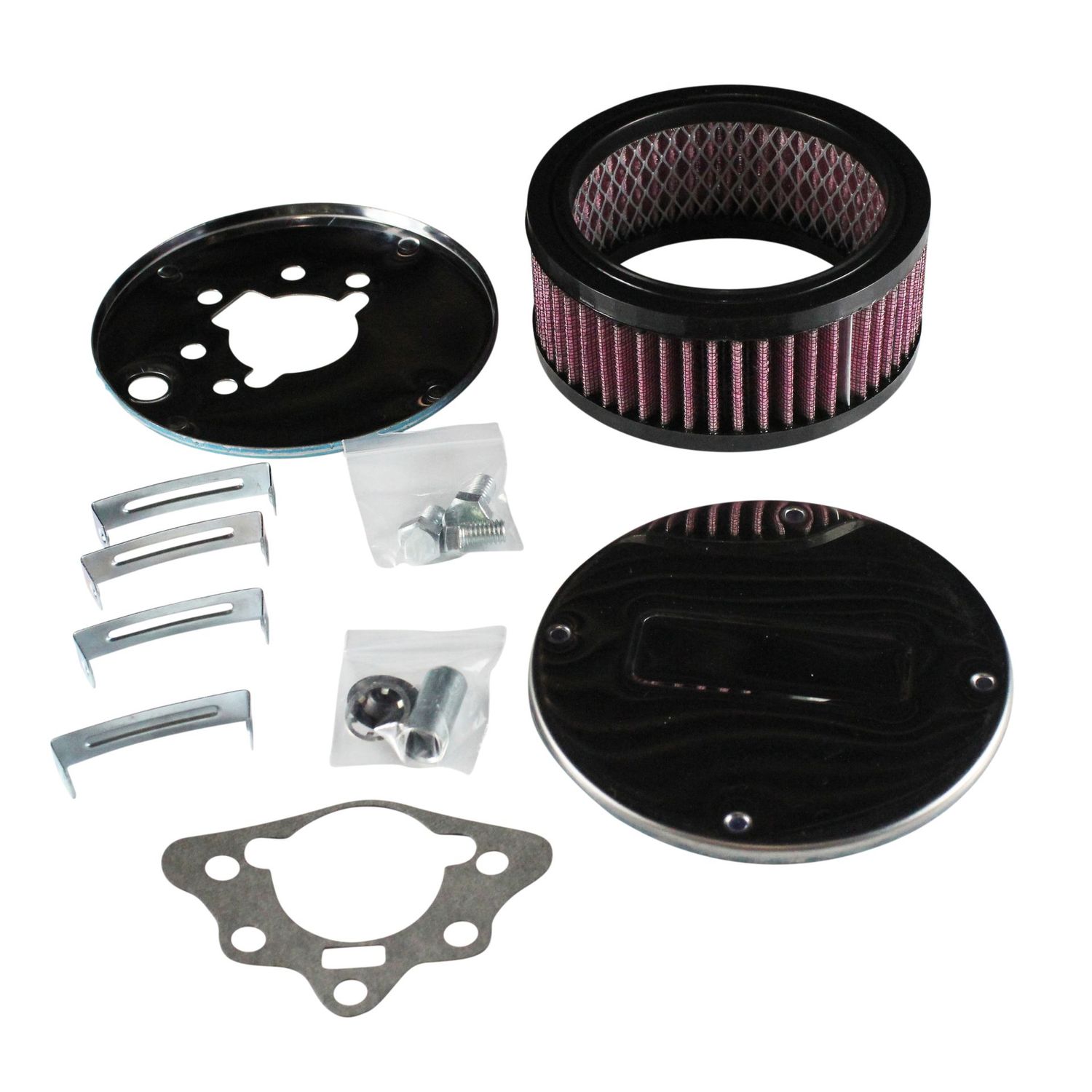 Chrome Air Cleaner 5-1/2" Wide x 55mm Tall CD175 DC28 Stromberg