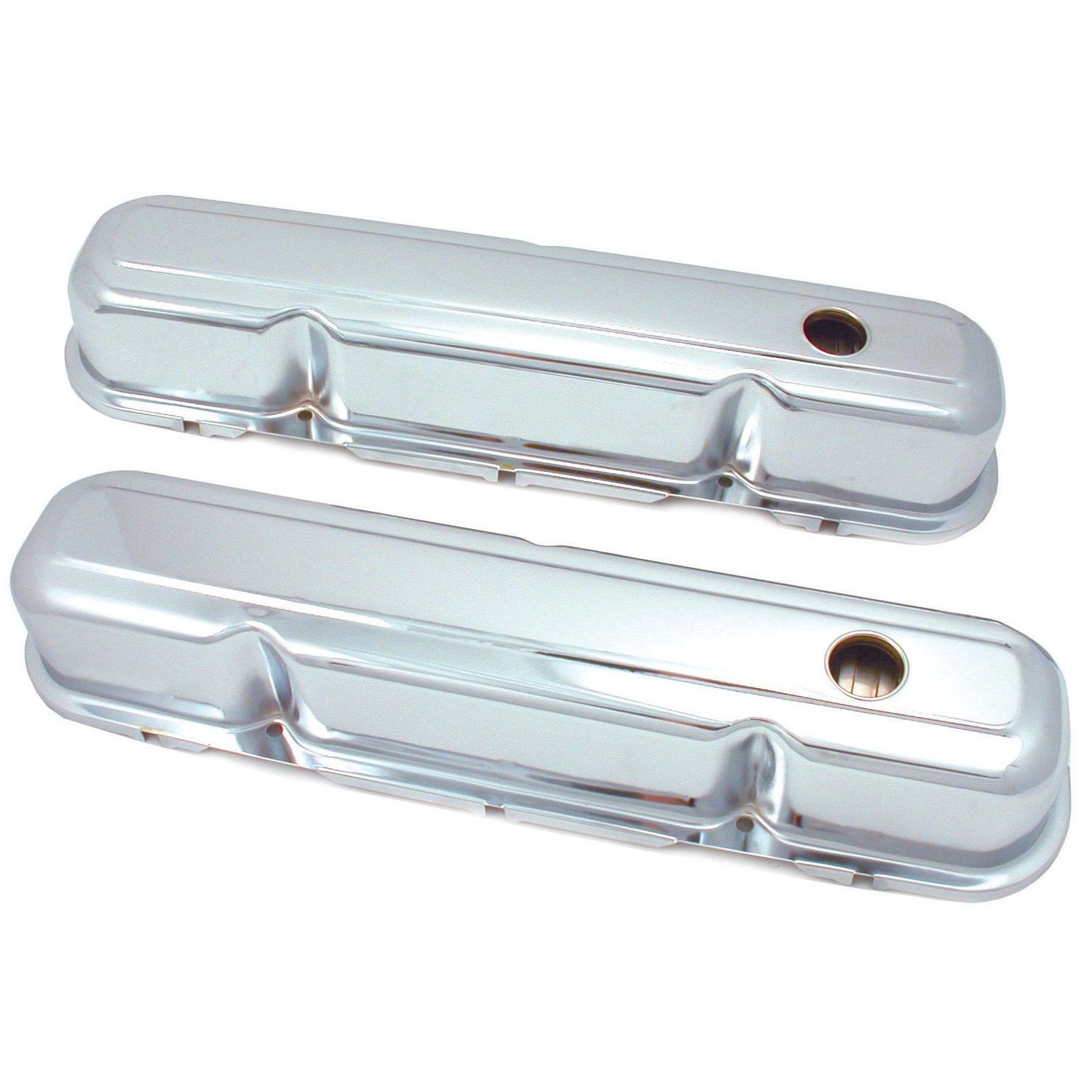 Valve Rocker Covers Chrome Chrysler SB V8 273-318-340-360 OEM Height Baffled-pr Valve Rocker Covers Chrome Chrysler SB V8 273-318-340-360 OEM Height Baffled-pr