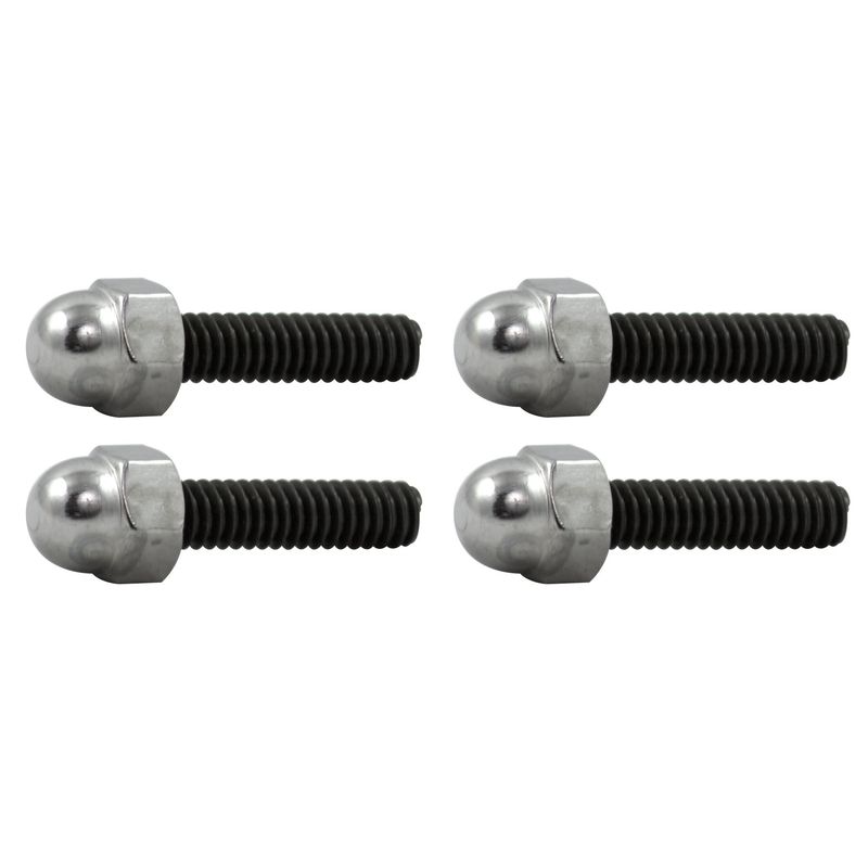 Valve Rocker Cover Studs (Set 4) with Chrome Acorn Nuts Chevrolet Ford Holden