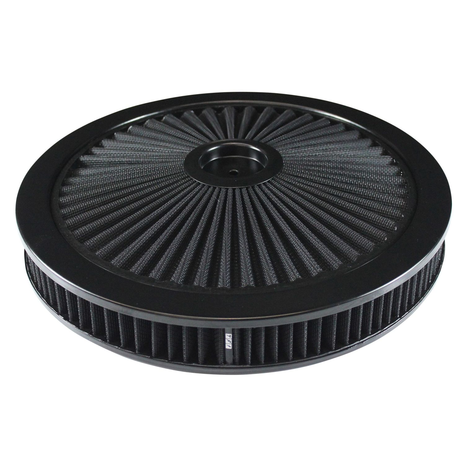 Extraflow All Black Air Filter/Air Cleaner 14" x 2" Holley Edelbrock Recessed Base