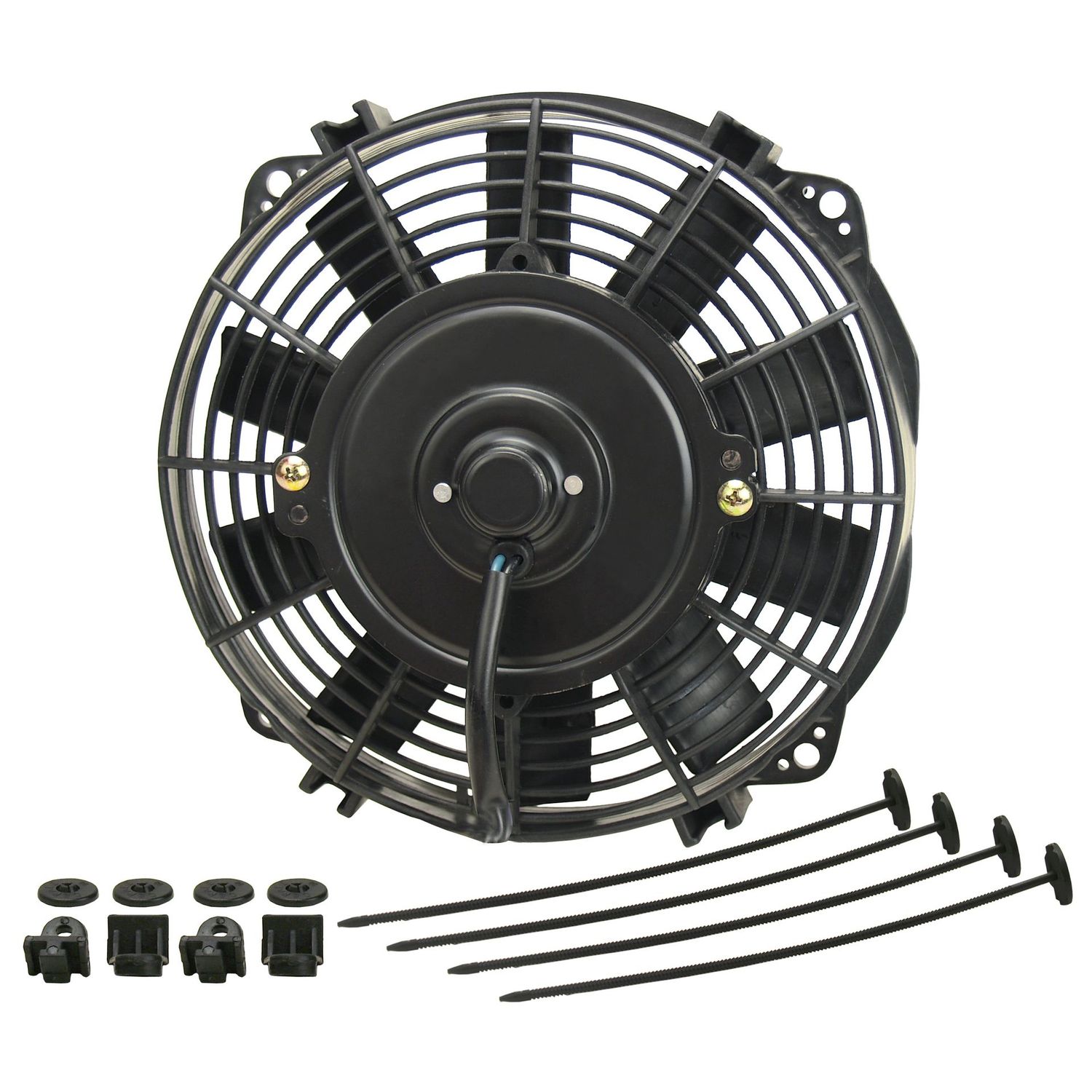 Derale 8 Derale 8" Straight Blade Reversible 350Cfm Electric Fan with Mount Kit 16908