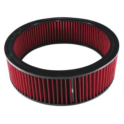 Air Cleaner/Air Filter Element Red 14 Air Cleaner/Air Filter Element Red 14" Wide 4" Tall Round High Performance Cotton