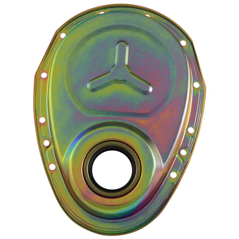 Timing Cover Chevrolet Small Block 283-305-327-350-400 Roller Cam Zinc Steel