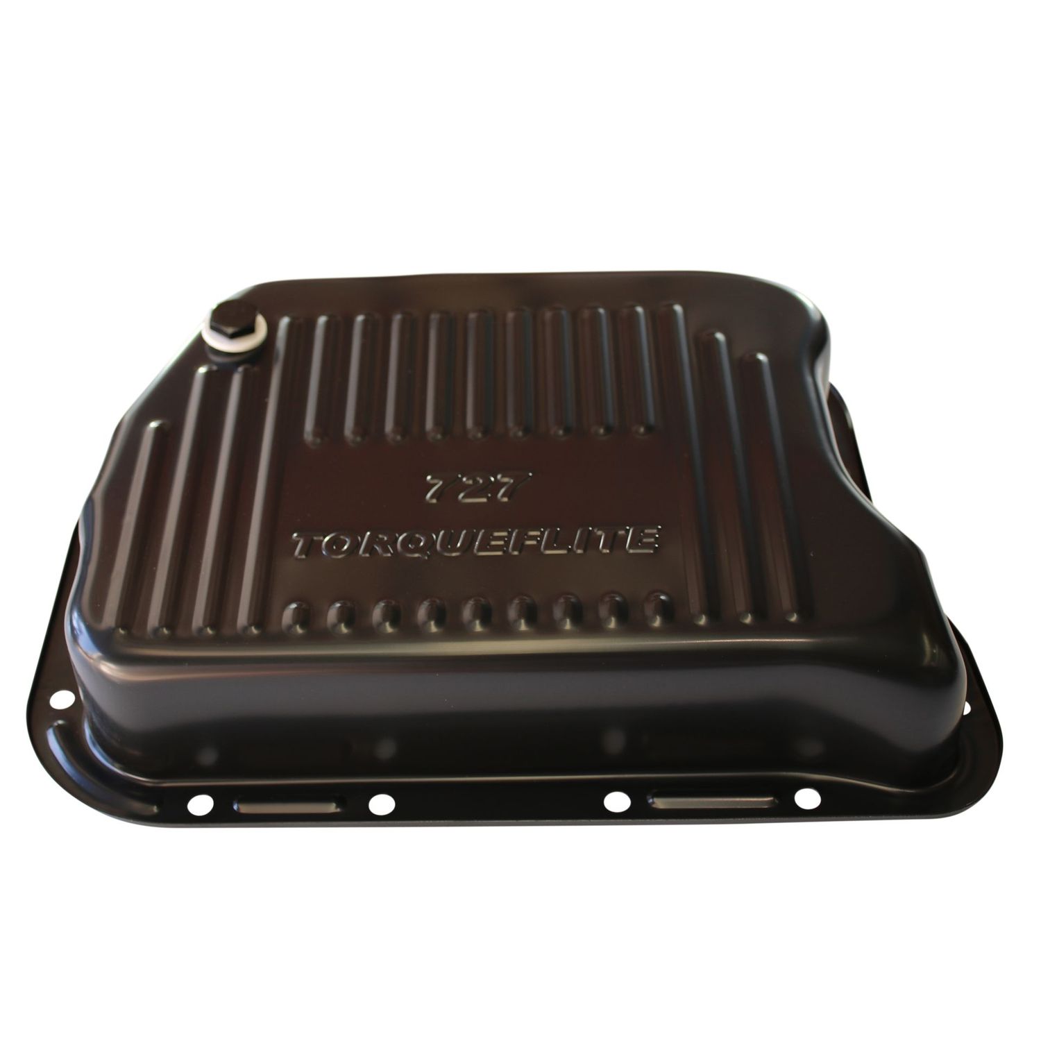 Transmission Pan Chrysler Torqueflite 727 60mm Deep Black Steel Finned Transmission Pan Chrysler Torqueflite 727 60mm Deep Black Steel Finned