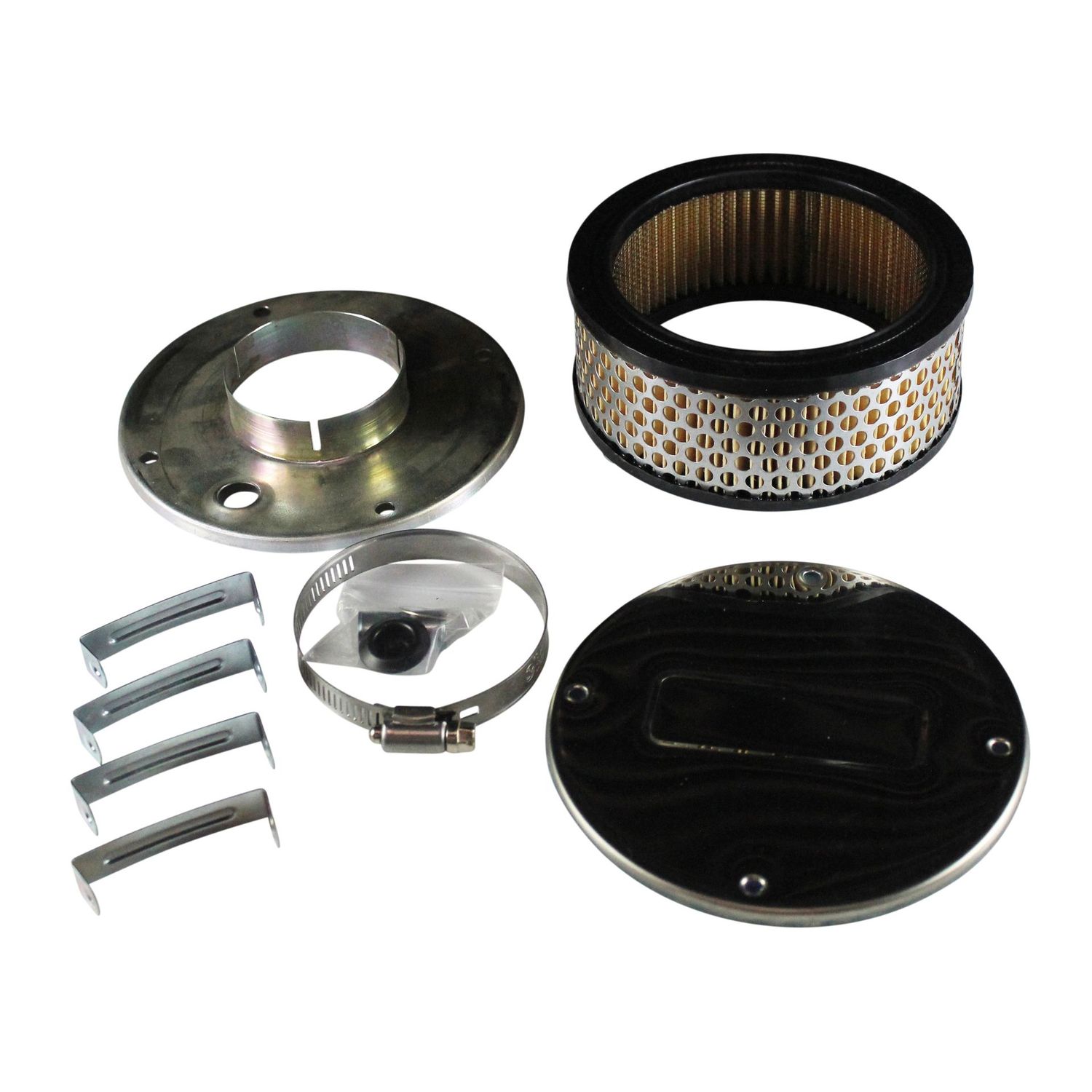 Chrome Air Cleaner 5-1/2 Chrome Air Cleaner 5-1/2" Wide x 55mm Tall 2-5/16" Neck Single Barrel Stromberg