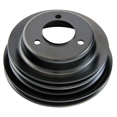 Pulley Crankshaft Triple Groove Lwp Black Steel Big Block Chevrolet 396-454