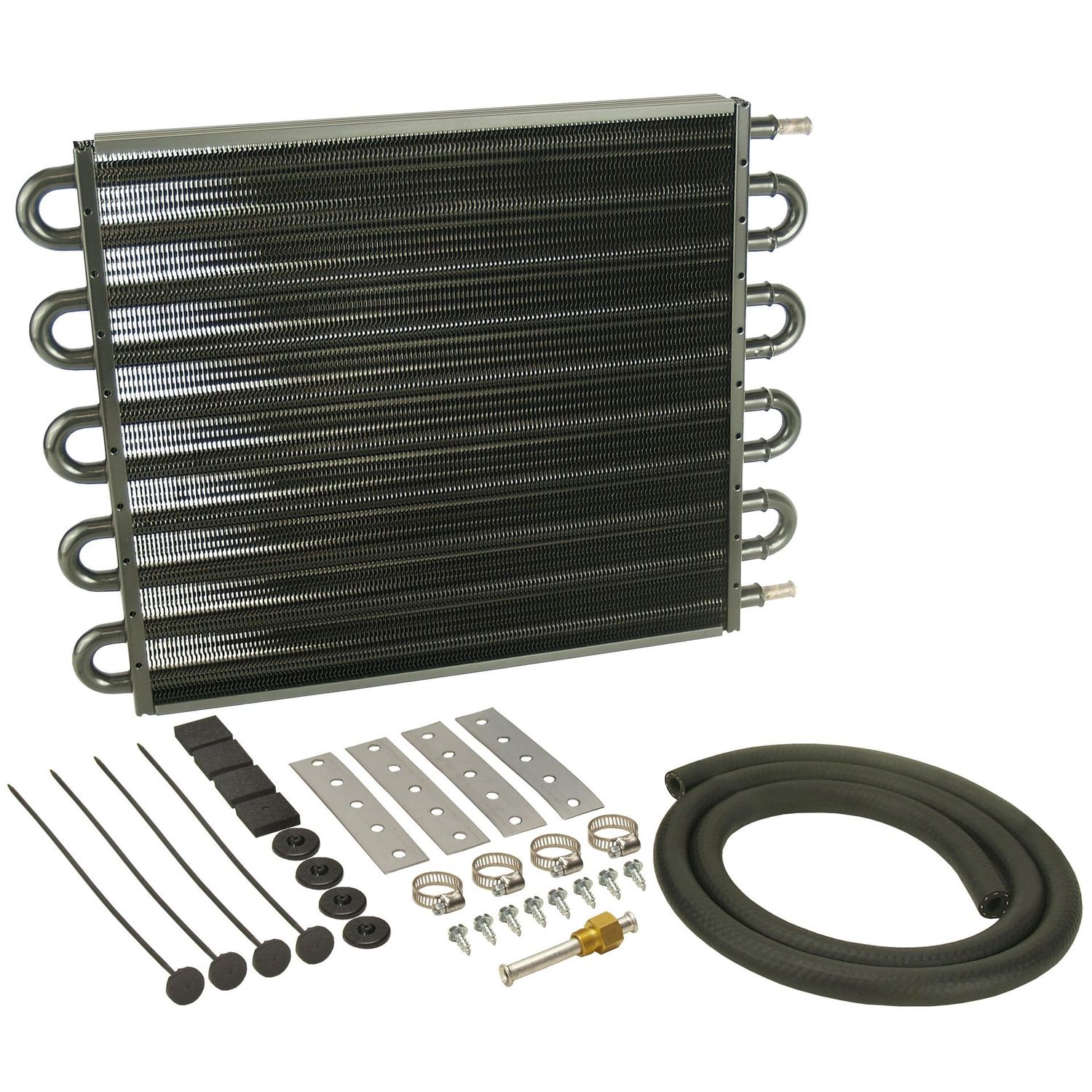 Derale Transmission Cooler Kit 22500 lbs GVW 16-5/8 Derale Transmission Cooler Kit 22500 lbs GVW 16-5/8" x 12-5/8" x 3/4" 13105