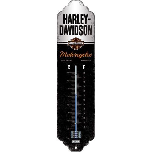Thermometer Harley Davidson Motorcycles C?+F? 6.5cm x 28cm In Hang Sell