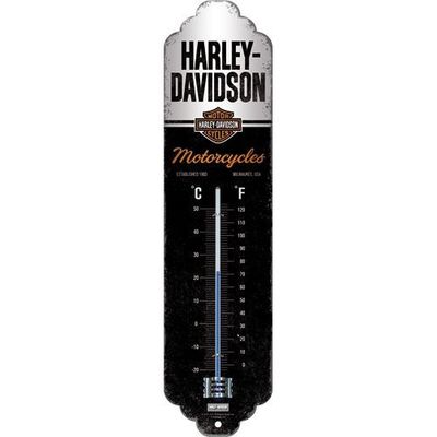 Thermometer Harley Davidson Motorcycles C?+F? 6.5cm x 28cm In Hang Sell
