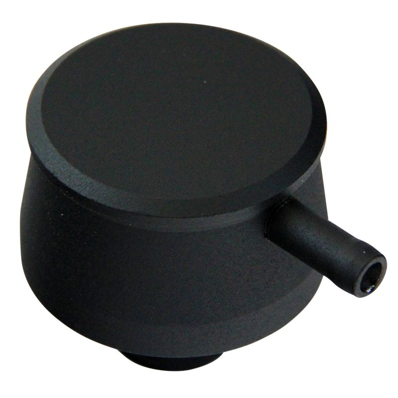 Valve Rocker Cover Breather Cap Push In 1"(25mm) Neck Alloy Black Smooth with Pcv