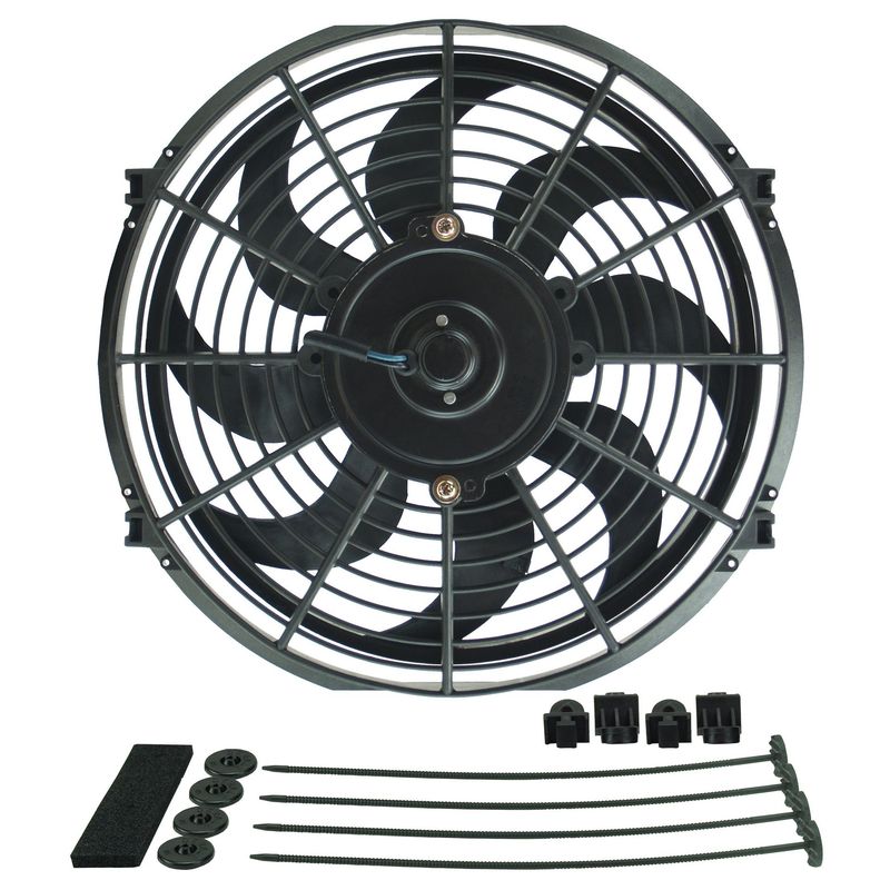 Derale Dyno-Cool 12 Derale Dyno-Cool 12" Curved Blade Electric Puller (Reversible) Fan 810cfm 18912