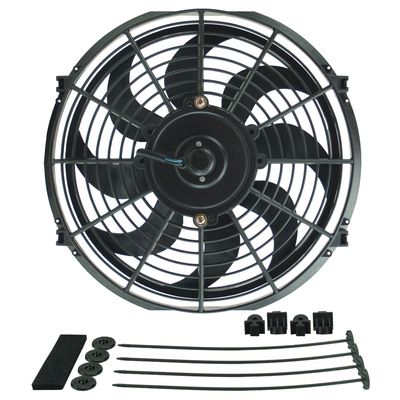 Derale Dyno-Cool 12 Derale Dyno-Cool 12" Curved Blade Electric Puller (Reversible) Fan 810cfm 18912