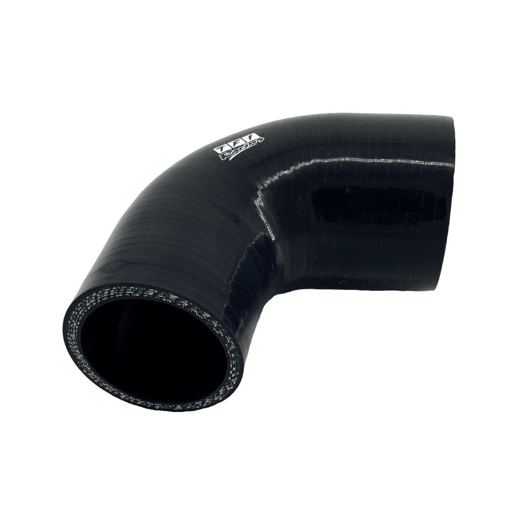 Silicone Hose Black 90 Deg Reducing Elbow 70 to 51mm (2.75 Silicone Hose Black 90 Deg Reducing Elbow 70 to 51mm (2.75" to 2.5") ID, 50mm Leg Length