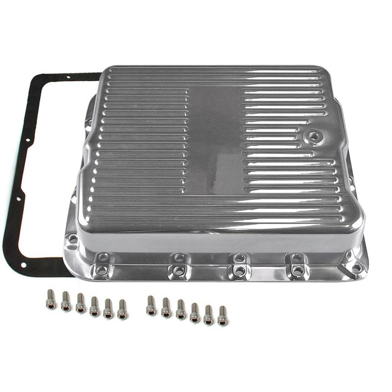 Transmission Pan GM Turbo 700R4/4L60/4L60E-extra Capacity Polished Alloy