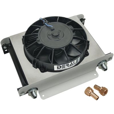 Derale Hyper-Cool Fluid Cooler 25 Row 13 Derale Hyper-Cool Fluid Cooler 25 Row 13"x10"x5-5/8" 8" Fan 15860